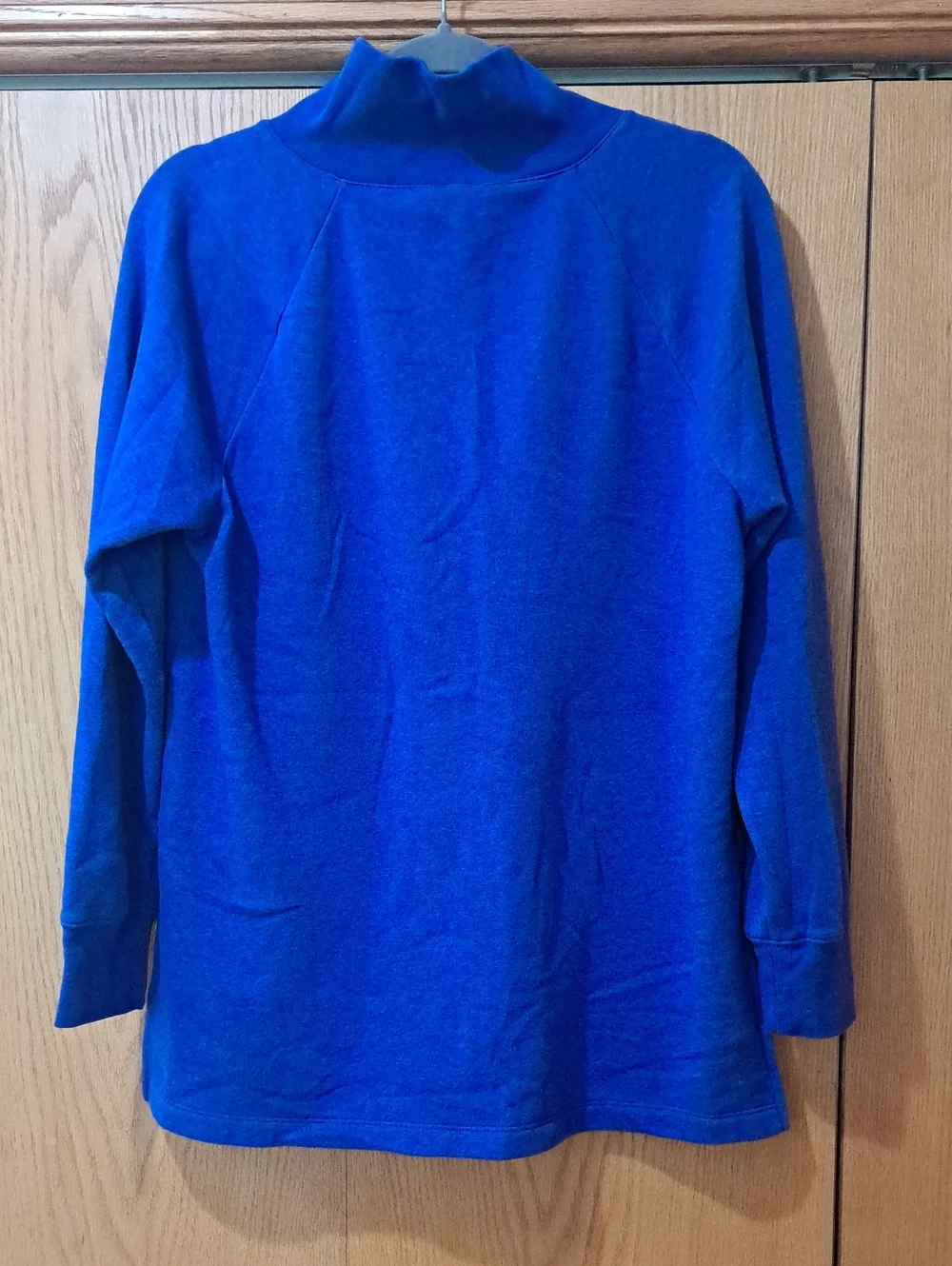 J. Crew Cobalt Blue Button-Shoulder Turtleneck Sweater